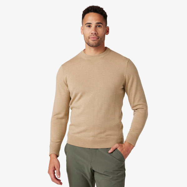 Preston Crewneck Sweater - Sand Heather, featured product shot