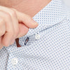 Leeward Dress Shirt - White Navy Plus Print, lifestyle/model photo