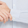 Leeward Dress Shirt - White Navy Plus Print, lifestyle/model photo