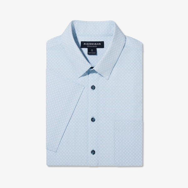 Leeward Short Sleeve - Light Blue Geo&nbsp;Print, featured product shot