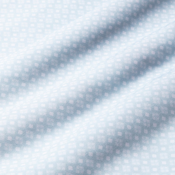 Leeward Short Sleeve - Light Blue Geo&nbsp;Print, fabric swatch closeup