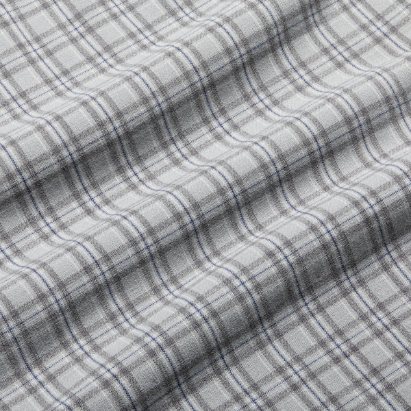 City Flannel - Gray Multi Plaid, fabric swatch closeup