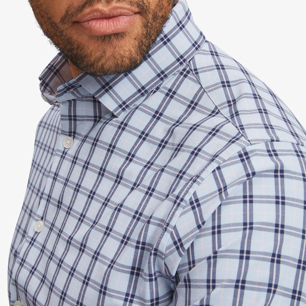 Leeward Dress Shirt - Blue Pink Multi&nbsp;Plaid, lifestyle/model photo