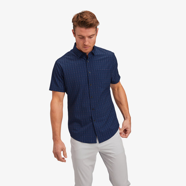 Leeward Short Sleeve - Navy Peach Arrow&nbsp;Print, lifestyle/model photo