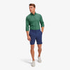 Leeward Dress Shirt - Green Navy Gingham, lifestyle/model photo