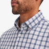 Leeward Dress Shirt - Green Navy Multi Plaid, lifestyle/model photo
