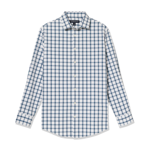 Leeward Dress Shirt - Green Navy Multi&nbsp;Plaid, featured product shot