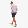 Leeward No Tuck Dress Shirt - Pink Floral Print, lifestyle/model photo