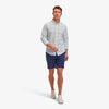 Leeward No Tuck Dress Shirt - Teal Multi Plaid, lifestyle/model photo