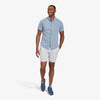 Leeward Short Sleeve - Chambray Horizontal Stripe, lifestyle/model photo