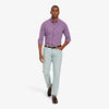 Leeward Dress Shirt - Red Navy Multi Check, lifestyle/model photo