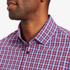 Leeward Dress Shirt - Red Navy Multi Check, lifestyle/model photo