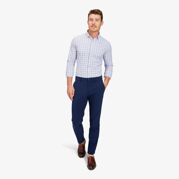 Leeward Dress Shirt - Pink Blue Multi&nbsp;Plaid, lifestyle/model photo