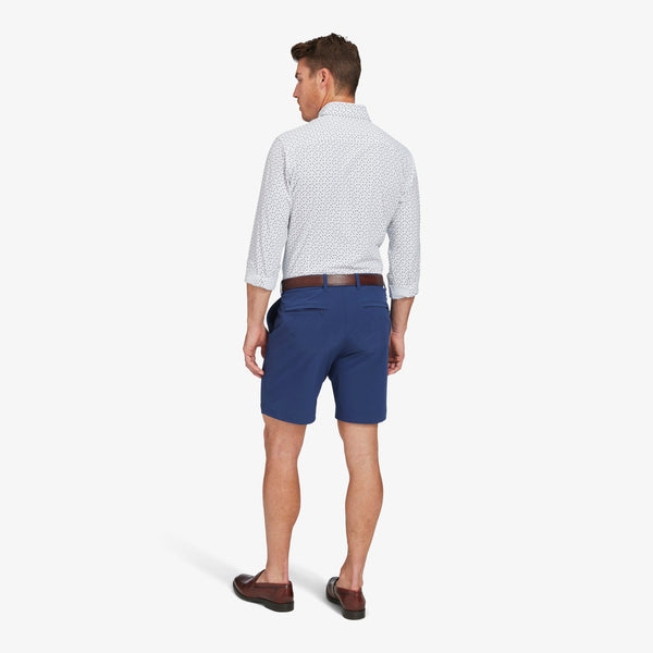 Monaco Dress Shirt - White Mini Floral&nbsp;Print, lifestyle/model photo