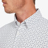 Monaco Dress Shirt - White Mini Floral Print, lifestyle/model photo