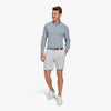 Monaco Dress Shirt - Light Blue Check, lifestyle/model photo