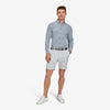 Monaco Dress Shirt - Light Blue Check, lifestyle/model photo