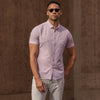 Leeward Short Sleeve - Pink Foulard Print, lifestyle/model photo