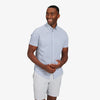 Leeward Short Sleeve - Wilkes Navy Mini Stripe, featured product shot