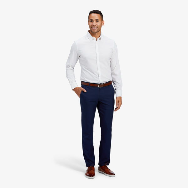 Leeward Dress Shirt - Soft White Solid, lifestyle/model photo