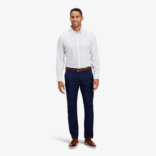 Leeward Dress Shirt - Soft White Solid, lifestyle/model photo