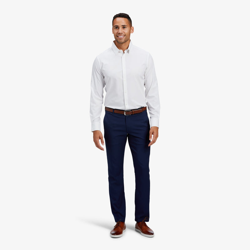 Leeward Dress Shirt - White Solid, featured product shot