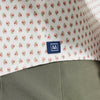 Leeward No Tuck Dress Shirt - White Pink Geo Floral Print, lifestyle/model photo
