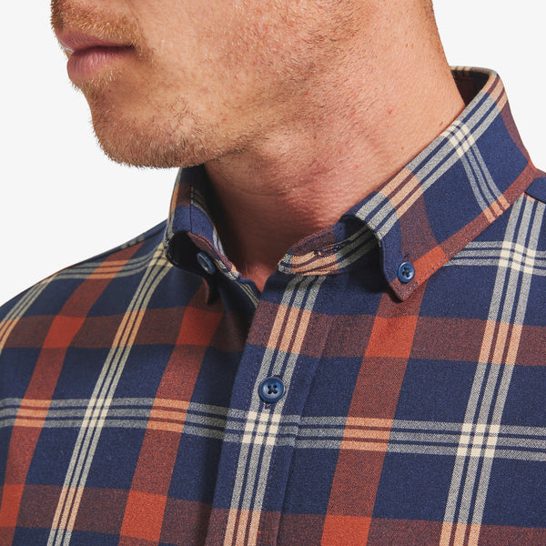 City Flannel - Rust Tan Large Multi&nbsp;Plaid, lifestyle/model photo