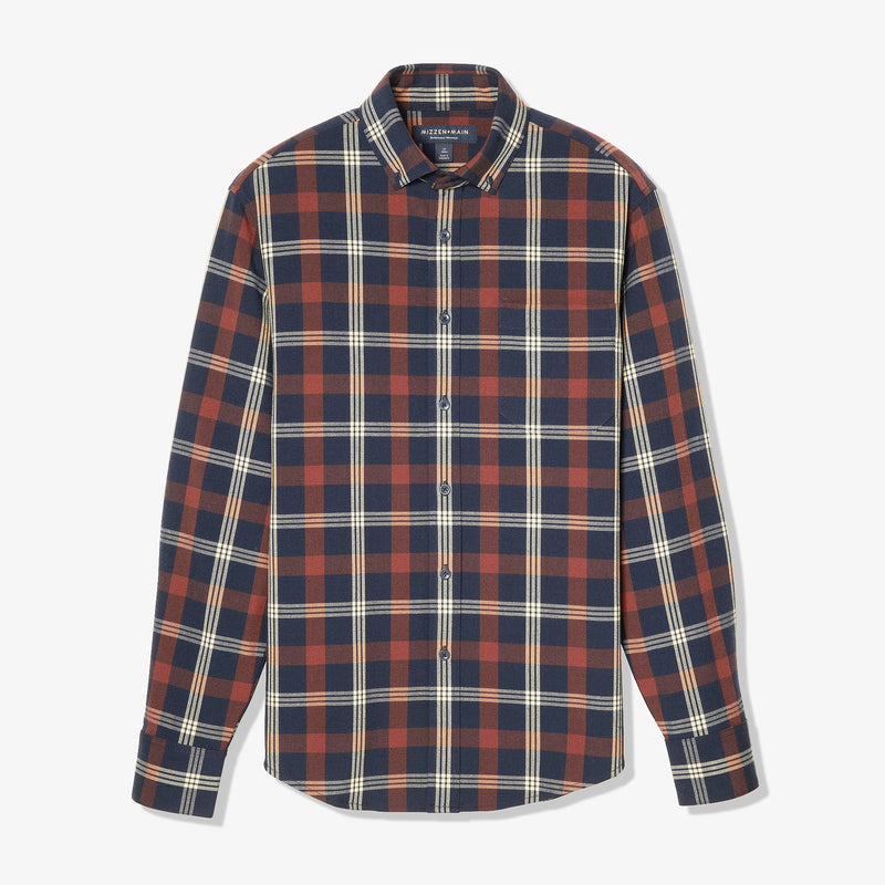City Flannel - Rust Tan Large Multi&nbsp;Plaid, lifestyle/model