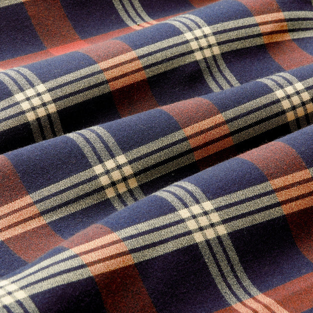 Rust Tan Large Multi&nbsp;Plaid Close-up/Swatch