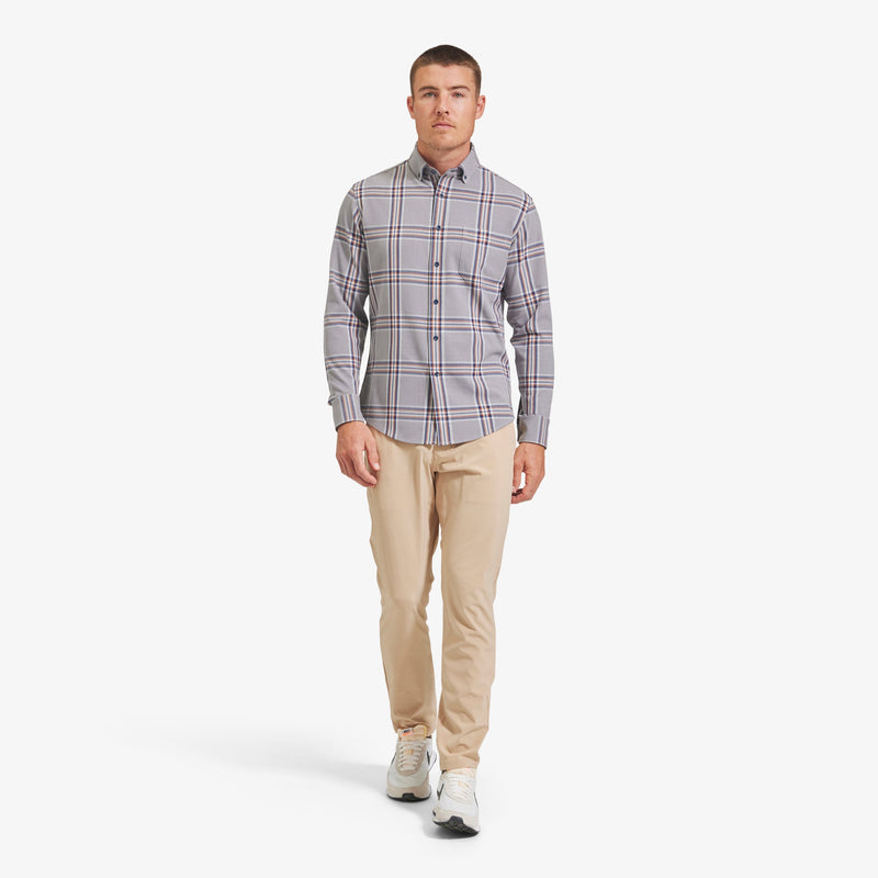 City Flannel - Gray Heather Large&nbsp;Plaid, lifestyle/model