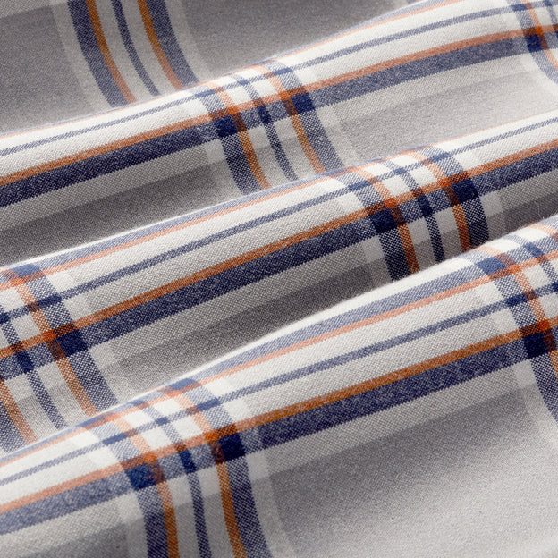 Gray Heather Large&nbsp;Plaid Close-up/Swatch
