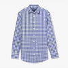 Leeward Dress Shirt - Deep Cobalt Gingham, fabric swatch closeup