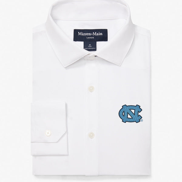 North Carolina Leeward Dress Shirt - White Solid, featured product shot