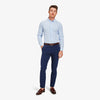 Leeward Dress Shirt - Light Blue Gingham, lifestyle/model photo