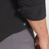 Leeward No Tuck Dress Shirt - Black Solid, fabric swatch closeup