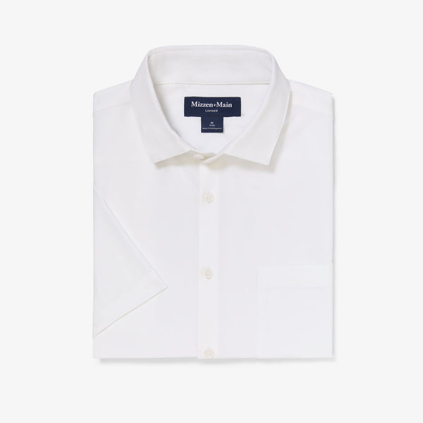 Leeward Short Sleeve - White Solid, featured product shot