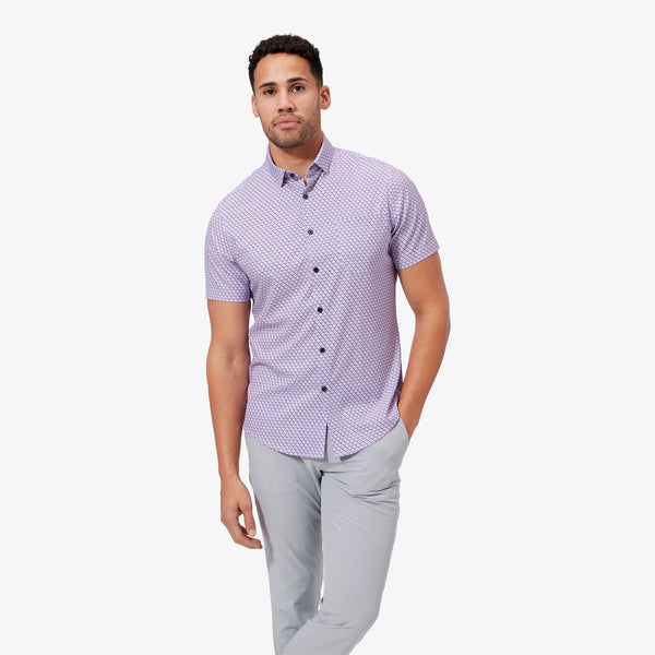 Leeward Short Sleeve - Lavender Geo Print, featured product shot