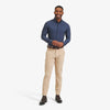 Leeward Dress Shirt - Navy Pink Dot Print, lifestyle/model photo