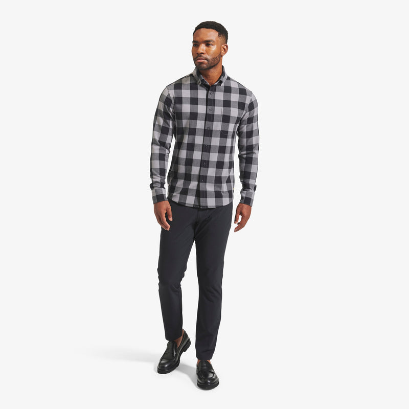 City Flannel - Black Gray Buffalo&nbsp;Check, lifestyle/model