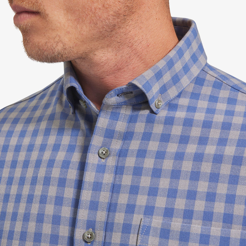 City Flannel - Blue Gray Gingham, lifestyle/model