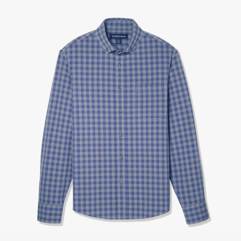 City Flannel - Blue Gray Gingham, lifestyle/model