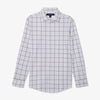 Leeward Dress Shirt - Nightshade Windowpane, fabric swatch closeup