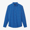 Leeward No Tuck Dress Shirt - Set Sail Multi Plaid, fabric swatch closeup