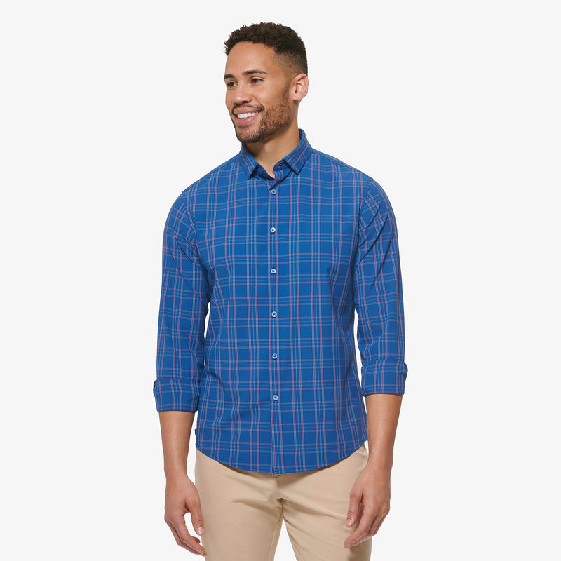 Leeward No Tuck Dress Shirt - Set Sail Multi Plaid, featured product shot