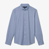 Leeward No Tuck Dress Shirt - Ashley Blue Floral Print, fabric swatch closeup