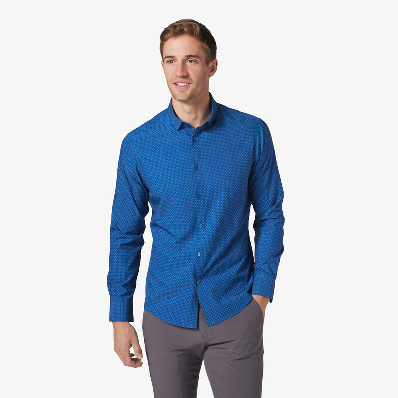 Leeward No Tuck Dress Shirt - Set Sail Cabaret Star Print, featured product shot