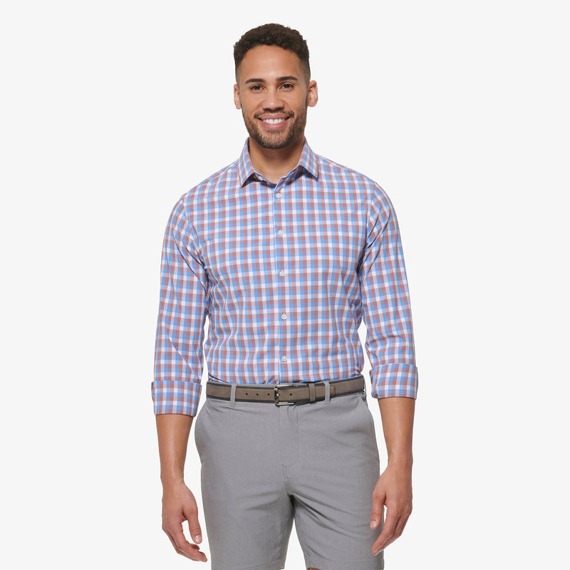 Leeward Dress Shirt - Provence Multi Plaid, featured product shot