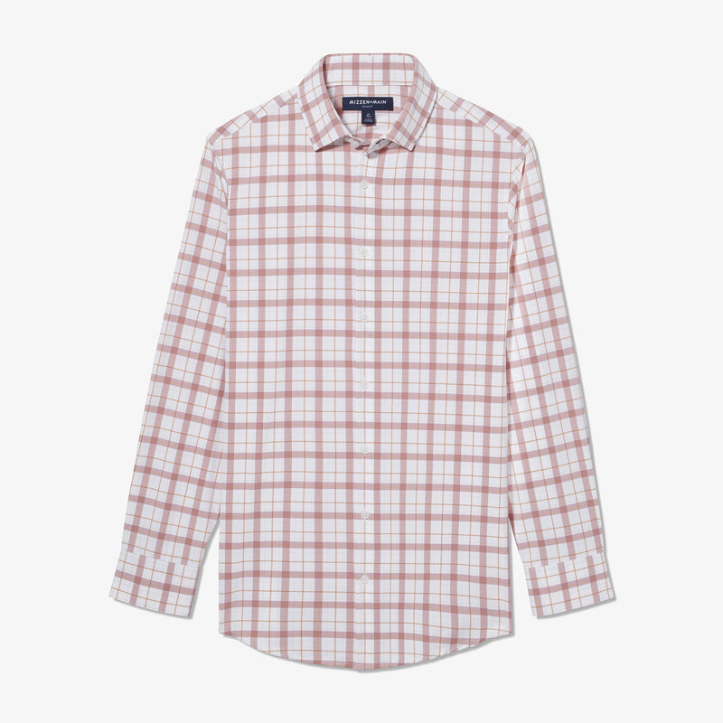 Monaco Dress Shirt - Nostalgia Rose Multi Plaid, fabric swatch closeup