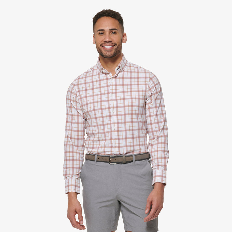 Monaco Dress Shirt - Nostalgia Rose Multi Plaid, featured product shot